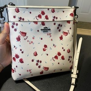 Coach Crossbody Tulips Print